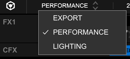 Performance selection on rekordbox DJ software