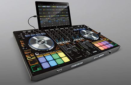 dj controller and tablet
